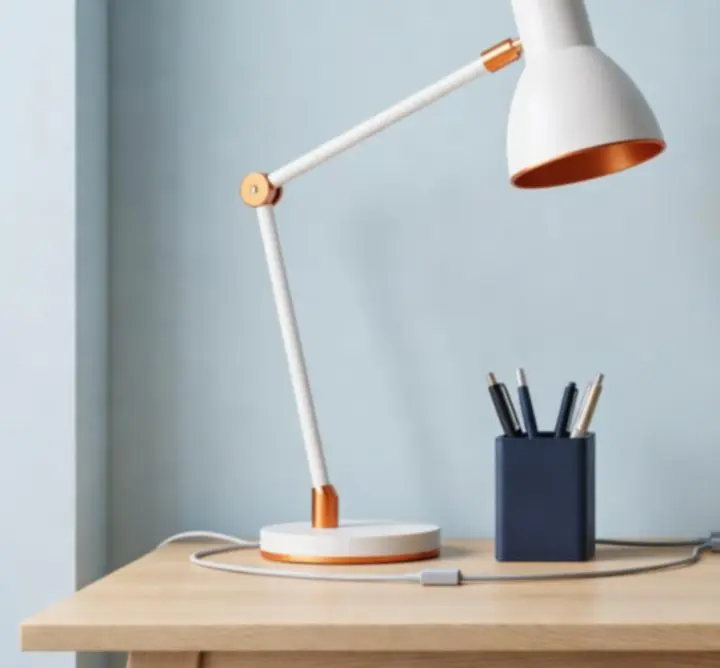 Elegáns asztali kiegészítők és modern irodai dekoráció